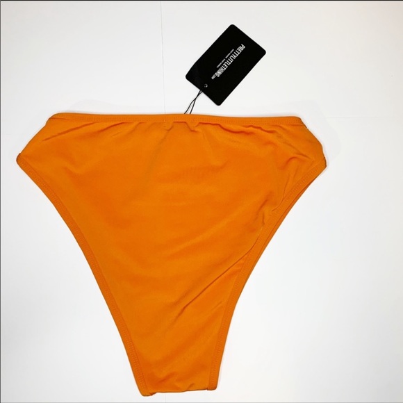 PLT NWT Orange Two Piece High Waisted Bikini - Picture 7 of 8